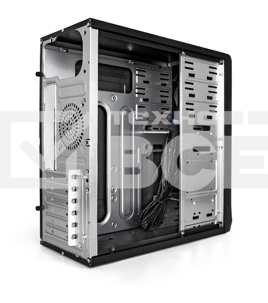 Компьютерный корпус Miditower ExeGate CP-603 Black, ATX, (CP400W, 80мм), 2хUSB+2хUSB 3.0, Audio