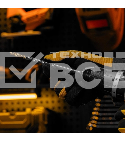 Сверло спиральное по металлу Denzel 7,5 х 156 мм, Р6М5, Golden Tip, удлиненное