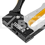 Степлер металлический Denzel скобы в комплекте, 2К рукоятка, тип 53, 6-10 мм, фото3