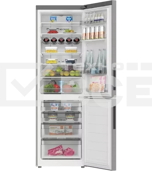 Холодильник Haier C2F636CXMVU1 нержавеющая сталь двухкамерный 256/108 л морозилка снизу, No Frost