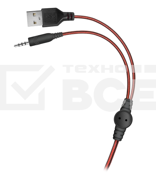 Гарнитура проводная игровая Defender Quake, черный