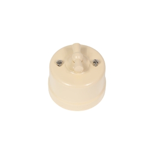 Выключатель 1-кл Лизетта Пластик Песочное золото