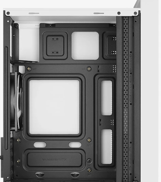 Корпус mATX AeroCool CS-109-G-WT-v1 4711099472383 белый, без БП, USB 3.0, 2*USB 2.0, HD Audio