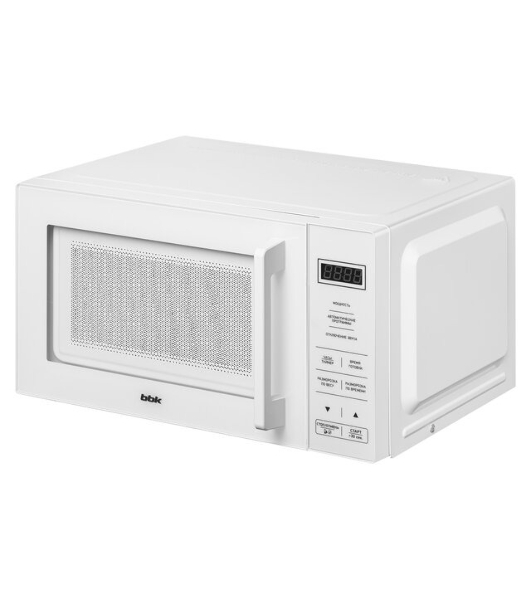 Микроволновая печь BBK 20MWS-751S/W белый, 20 л, 700 Вт, переключатели - сенсор