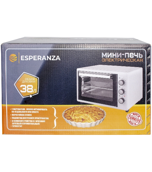 Мини-печь ESPERANZA TO-38 W (белый)