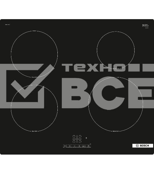 Индукционная варочная поверхность Bosch PUE61RBB6E черный