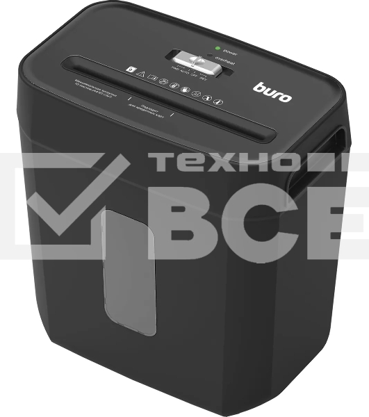 Шредер Buro Office BU-S800 (секр.P-4) фрагменты 10лист. 21лтр. пл.карты