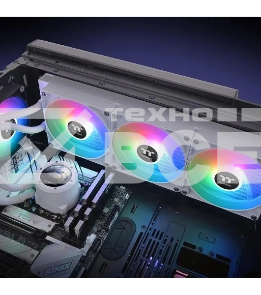Система водяного охлаждения Thermaltake TH420 V2 Ultra Snow Edition ARGb Soc-AM5/AM4/1151/1200/1700 белый 4-pin 34.7dB Al+Cu LCD Ret (CL-W407-PL14SW-A)