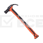 Молоток-гвоздодер PATRIOT NHF 450 L, кругл.боёк 450 гр, 50-58 HRC, fiberglas+TPR  рукоять, малый вес, компактный размер, антивибрацион.система, магнитный гвоздодержатель, покрытием PTFE (Teflon), 650 гр, 400 мм, фото4