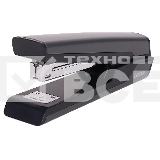 Степлер настольный Deli E0463Black Exceed 24/6 26/6 (25листов) черный 100скоб металл закрытый/открытый коробка