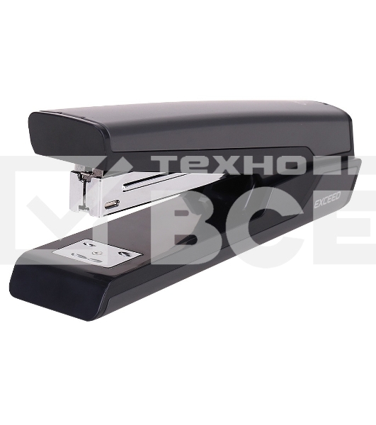 Степлер настольный Deli E0463Black Exceed 24/6 26/6 (25листов) черный 100скоб металл закрытый/открытый коробка
