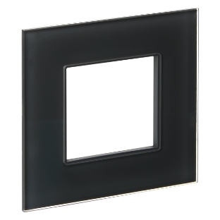 Рамка 1-ая IEK SKANDY SK-F21G стекло графит