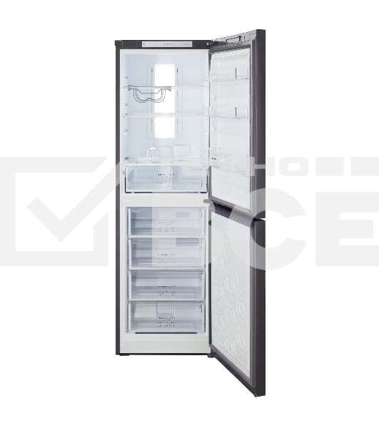 Холодильник Бирюса Б-W940NF графит двухкамерный 210/130л морозилка снизу, No Frost