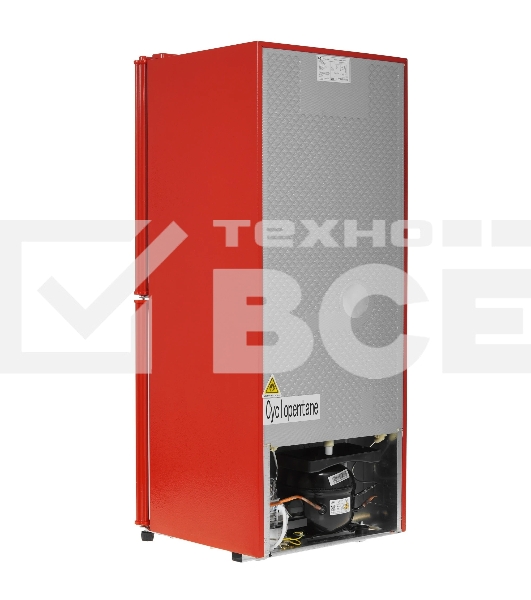 Холодильник OLTO RF-140C красный двухкамерный 90/48 л морозилка снизу, капельная система