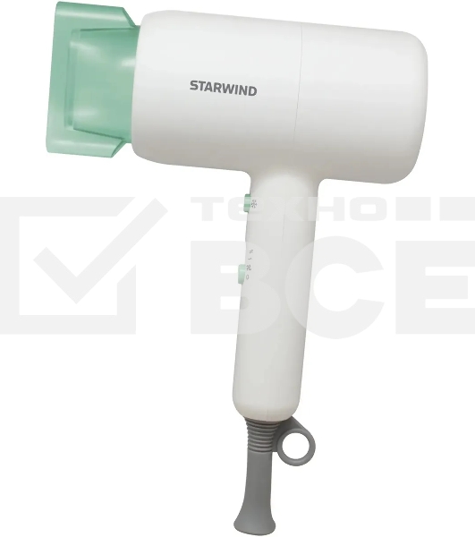 Фен Starwind SHD 6065 1800Вт белый/зеленый