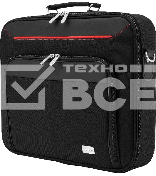 Сумка для ноутбука 15.6' Digma HC-211 черный/красный полиэстер (HC211BKR)