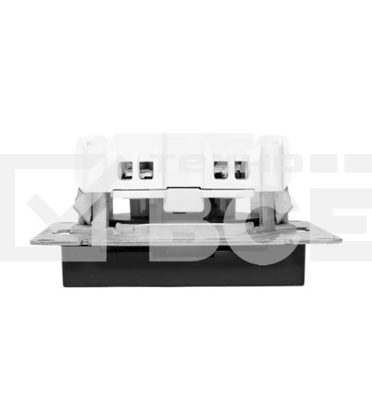 Розетка EKF UP1-SOB-100 СП Эпика 16А без заземл. без шторок механизм черный