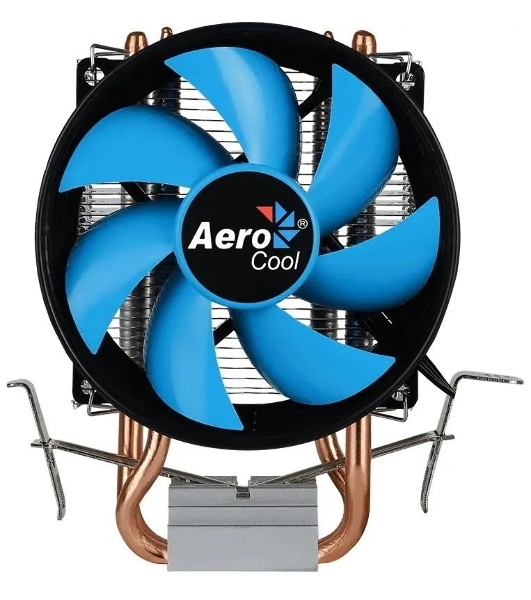 Кулер для процессора AeroCool/Formula Verkho 2 серебристый, 90 мм, алюминий/медь, 2000 об/мин, 25 дБ, 4 pin, 110 Вт, 125 мм