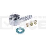 Газовая варочная панель Maunfeld EGHG.43.33CBG/G газ, ширина 45 см, 3 конфорки, WOK, чугунные решетки, газ-контроль, электроподжиг, бежевый, фото8