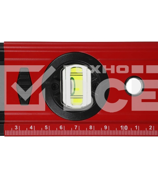 Уровень RGK U4080 пузырьковый 3глаз. магнит. красный