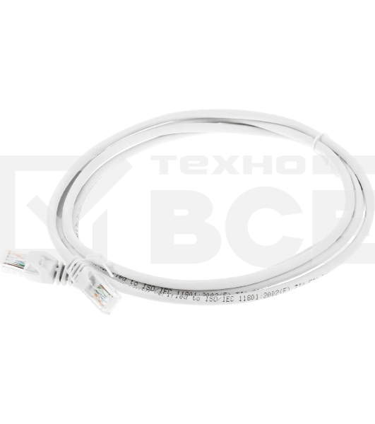 Коммутационный шнур ITK (патч-корд), кат.5Е UTP, 2м, серый Коммутационный шнур (патч-корд), кат.5Е UTP, 2м, серый