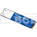 Накопитель SSD WD 1Tb Blue SN580 NVMe, M.2(22x80mm), NVMe, PCIe 3.0 x4, 3D TLC, R/W 3500/3000MB/s, IOPs 460 000/45 600TBW, фото3
