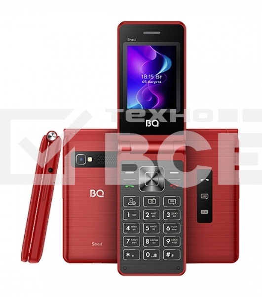 Мобильный телефон BQ 2411 Shell красный MTK 6261 D