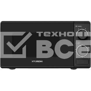 Микроволновая печь Hyundai HYM-M2096 черный, 20 л, 700 Вт, переключатели - поворотный механизм