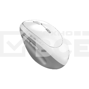 Мышь беспроводная Genius Genius Ergo 8350S /Вертикальная/бесшумная/1200-1600-2400 dpi/BlueEye/6 кнопок/USB-приемник/Bluetooth+2,4 ГГц/батарея AA/бело-серый (31030041401)