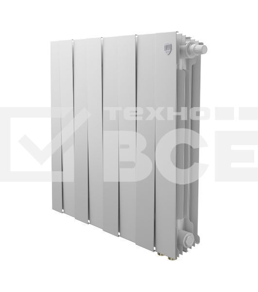 Радиатор биметаллический Royal Thermo PianoForte 500 белый VR80 - 8 секц.