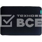 Коврик для мышки Raskat черный XS (300x250, резина/ткань, прошитый край), фото 1