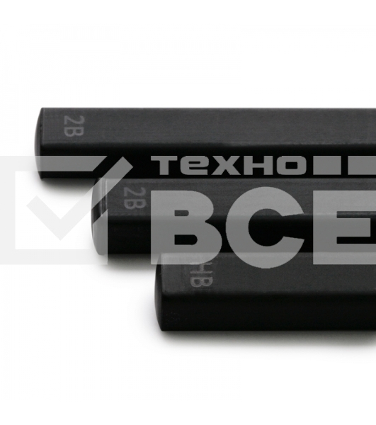 Набор карандашей чернографитных Moleskine Drawing EW2PG001A HB/2B блистер 3 карандаша