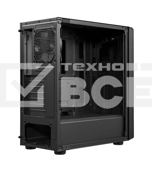 Компьютерный корпус без блока питания Cooler Master Elite 500, 2xUSB3.2, 1x120Fan, w/o PSU, Black, w/o ODD, Window TG left panel, ATX