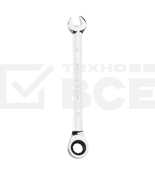 Набор комбинированных ключей с трещоткой 8 шт Deli DL140108T Спецификация: 8,10,12,13,14,15,17,19мм. Сталь 40 Cr. Трещетка 50BV30 72Т.