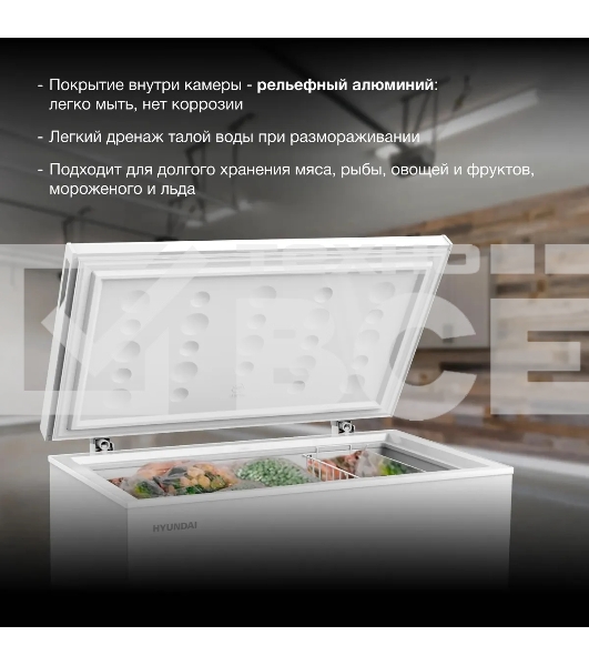 Морозильный ларь Hyundai CH25031 белый