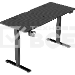 Стол игровой Defender компьютерный Erlong черн, 140x60, высота 72-117 см, фото 1