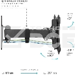 Кронштейн для телевизора Kromax CORBEL-2 черный, 10'-32' макс. 25 кг, настенный, поворот и наклон, фото3