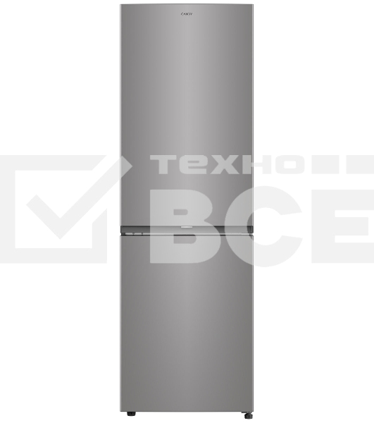 Холодильник Candy CFN6185S серебро двухкамерный 207/91 л морозилка снизу, No Frost