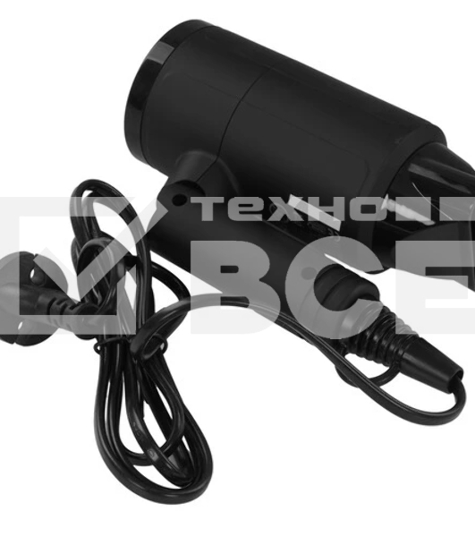 Фен BRAYER BR3040 черный, 1400 Вт, компактный