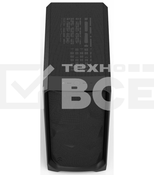 Корпус Fractal Design Meshify 3 Black Solid, Midi-Tower, чёрный, 3 x 140 мм