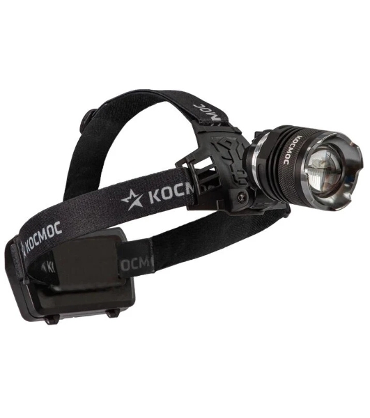 Фонарь налобный аккумуляторный КОСМОС KOC853Lit черный