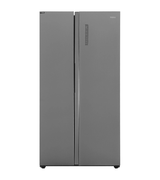 Холодильник Haier HRF-600DM7ERU серебристый двухкамерный 388/210л морозилка сбоку, No Frost, Side by Side