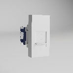 Модульная розетка Ethernet WERKEL RJ-45 6 cat. 22,5*45 (белый) W1281101, фото2