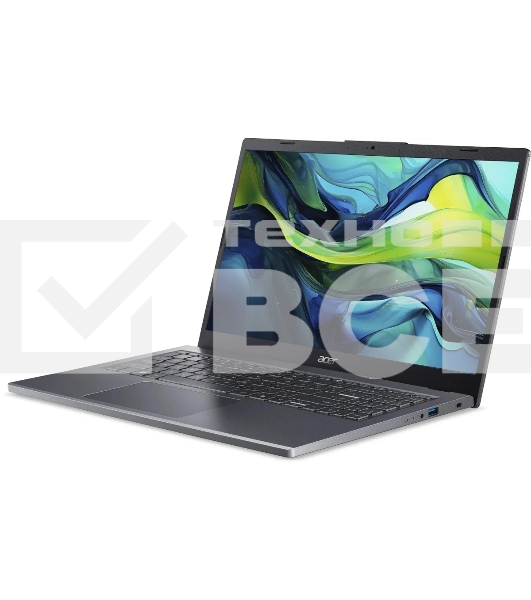 Ноутбук Acer Aspire 15 A15-51M-39CN Core 3 100U 16Gb SSD512Gb Intel Graphics 15.6' IPS FHD (1920x1080) noOS metall WiFi BT Cam (NX.KXRCD.001)