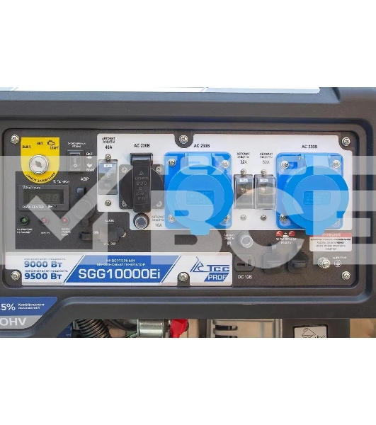 Электрогенератор бензиновый инверторный ТСС SGG 10000Ei, 9.5 кВт, 92 дБ, 93 кг