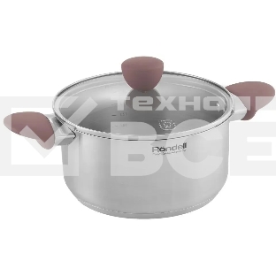 Кастрюля Rondell Bueno RDS-1587 (ST) стальной 1587 Кастрюля с/кр 20 см 2,8 л Bueno Rondell
