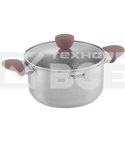 Кастрюля Rondell Bueno RDS-1587 (ST) стальной 1587 Кастрюля с/кр 20 см 2,8 л Bueno Rondell