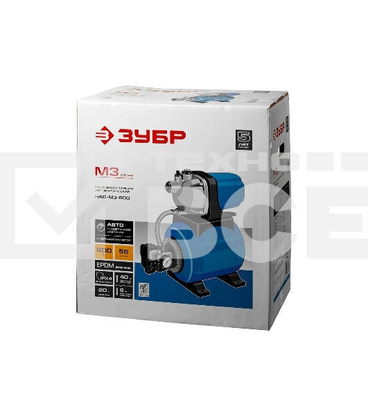 Станция насосная ЗУБР НАС-М3-800  800Вт 3300л/ч 35С чистая вода