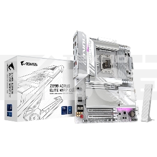 Материнская плата Gigabyte Z890 AORUS ELITE WIFI7 ICE, LGA 1851, Intel Z890, 4xDDR5, 4xSATA, 4xM.2, 1xPCIe 5.0 x16, 2xPCIe 4.0 x4, 1xDP, 1xUSB-C (DP), 1x 2.5Gb LAN, 4xUSB-A 2.0, 3xUSB-A 3.2 Gen 1, 2xUSB-A 3.2 Gen 2, 1xUSB-C 3.2 Gen 2 (Thunderbolt 4), 2x3.