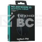 Мышь беспроводная Logitech MX Anywhere 2S графитовый, 4000 dpi, радиоканал, Bluetooth, USB, кнопки - 6, фото2